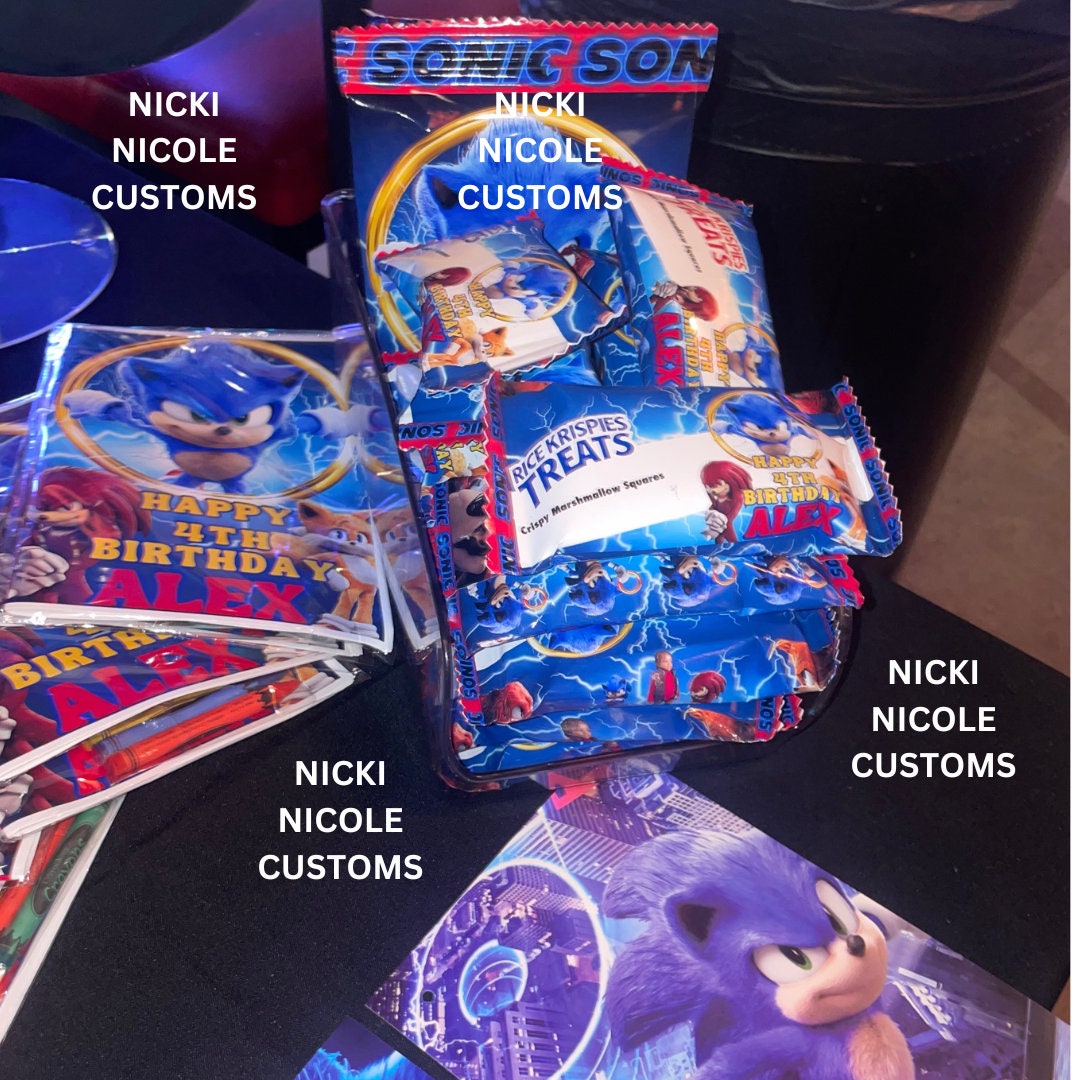 Party favor Hedgehog Chip Bag Bundle Sonic