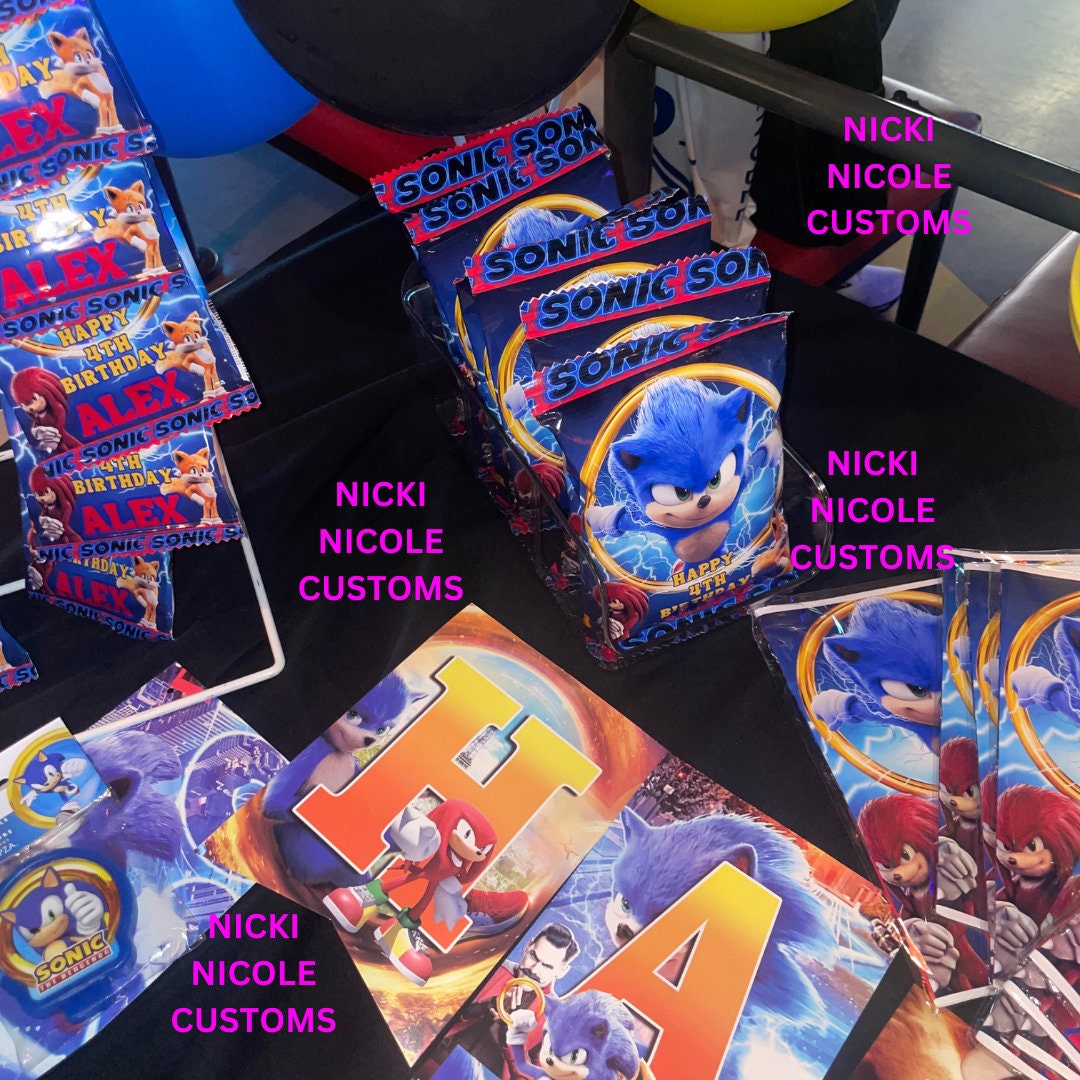 Party favor Hedgehog Chip Bag Bundle Sonic